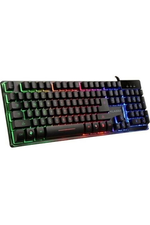 KLASİST Işıklı K9 Gaming Full Pro Oyuncu Klavyesi