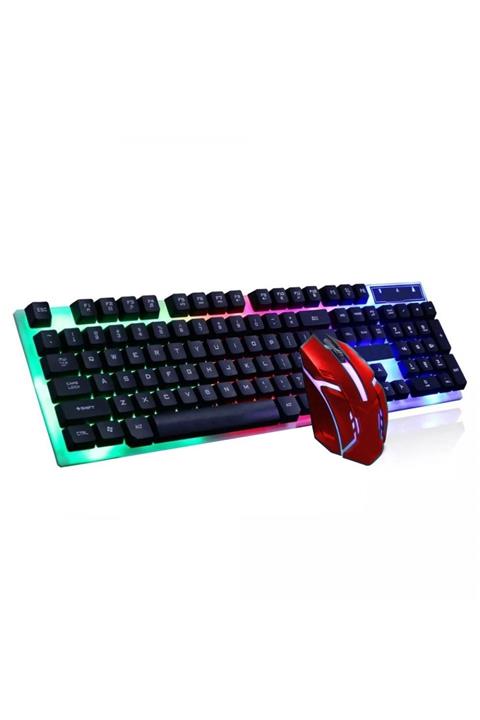 Life Teknoloji Concord C-56red Gökkuşağı Efektli Led Işıklı Oyuncu Klavye Mouse Tr Q