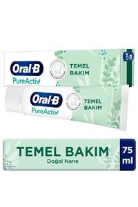 OralB Pureactiv Temel Bakım Diş Macunu 75 ml - %99’u Doğal Bileşenlerden