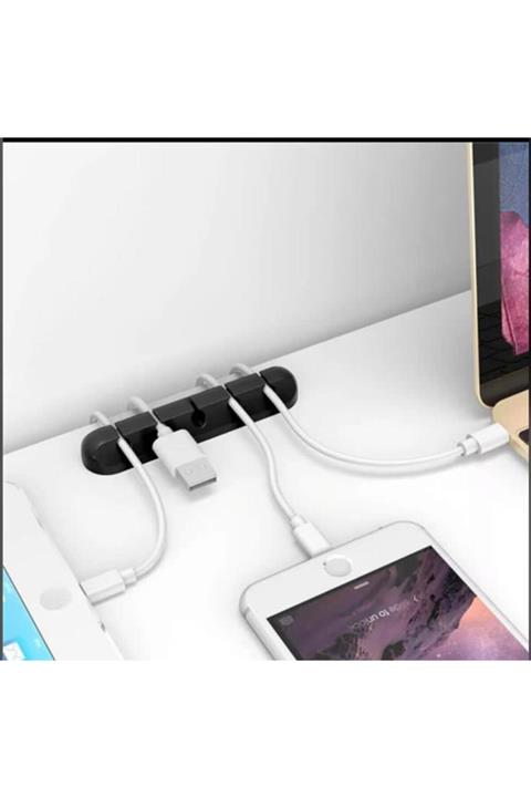 Techno Center Masa Kenarı 5 Kanallı Kablo Tutucu