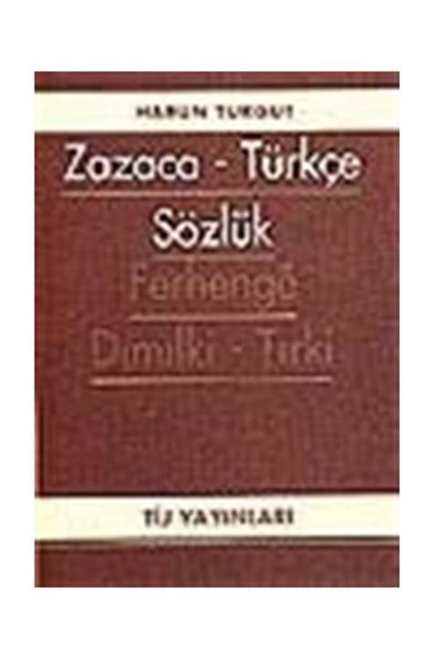 Peri Yayınları Zazaca-türkçe Sözlük