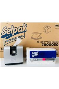 Selpak Professional V Katlı Peçete 250 X 18'li Gri Pickasso V Katlama Peçete Dispanseri