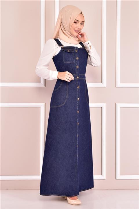 ModaMerve Kot Jile Koyu Lacivert Msk4041