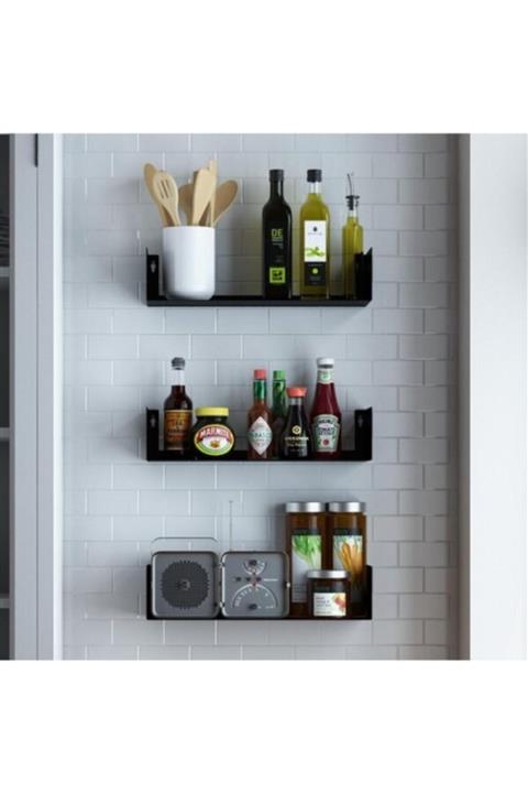 janiyeva Baharatlık 2 Li Set Banyo Rafı Mutfak Rafı Salon Rafı Kitaplık