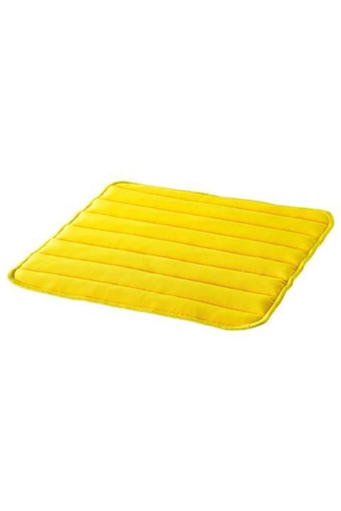 IKEA Sarı Renk Kare Sandalye Minderi Meridyendukkan 37x37x1.8 Cm 1.8 Cm -1 Adet