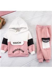 Hippıl Baby 2'li Kapüşomlu Unisex Tarz Bebek Takım Sweat