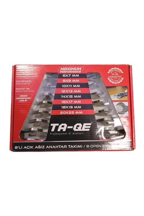 Azm Hırdavat Ta-qe 8'li Ağzı Açık Anahtar Takımı