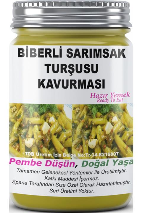 SPANA Ev Yapımı Katkısız Biberli Sarımsak Turşusu Kavurması 330 gr