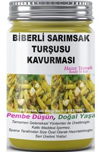 SPANA Ev Yapımı Katkısız Biberli Sarımsak Turşusu Kavurması 330 gr