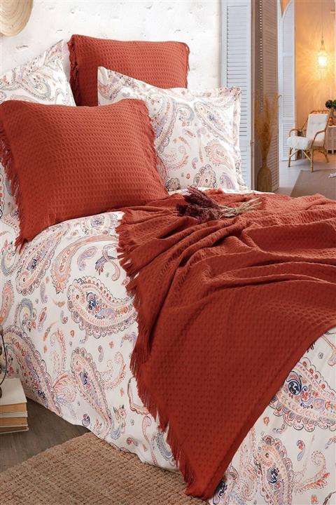 İyi Geceler İstanbul Boho Chic Çift Kişilik Pike Takımı Tarçın