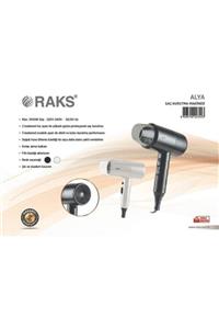 Raks Alya Profesyonel Saç Kurutma Makinesi Siyah/beyaz 1000 W