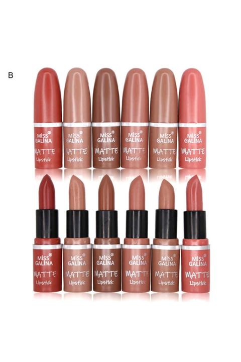 artskin Miss Galina Matte 6'lı Ruj Seti B