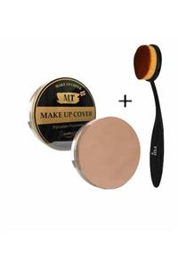 Albino Mt Make Up Cover Porselen Fondöten Kapatıcı Orta Ton + Kaşık Fondöten Fırçası