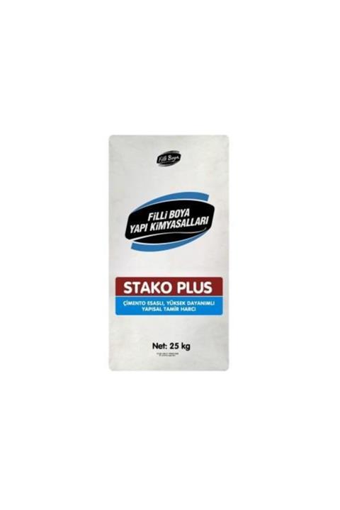 Filli Boya Stako Plus Tamir Harcı 25 Kg Çimento Grisi