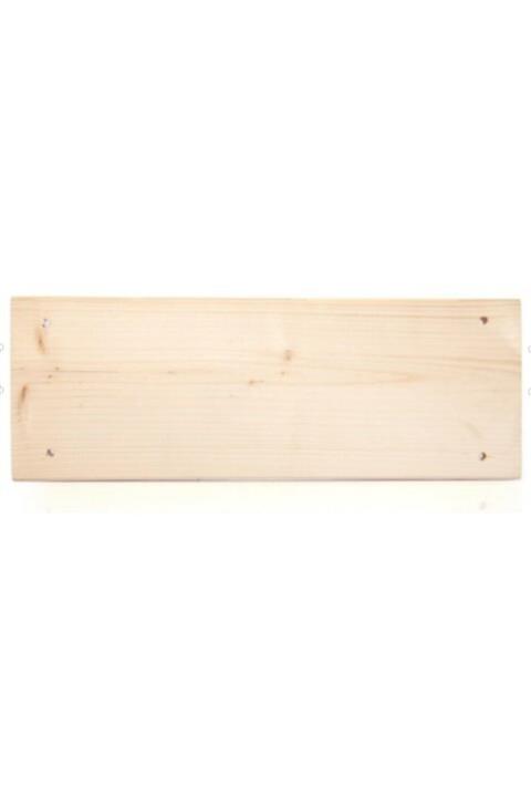 ME TERRA Makrome Raf 50cmx13,5cm Ahşap Plaka Makrome Tahta Makrome Ip