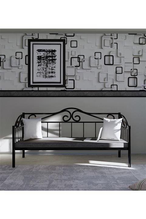 Metalia Gm401 Minderli Sedir Siyah