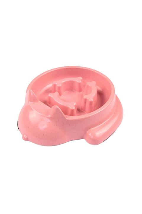 Bobo Bambu Yavaş Yeme Mama Ve Su Kabı Bo-3161 700 Ml Pembe