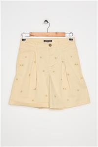 Tommy Hilfiger Kadın Bej Şort & Bermuda Mia Emb Shorts Gmd WW0WW21596