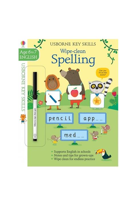 Usborne Key Skılls Wıpe-clean Spellıng 6-7