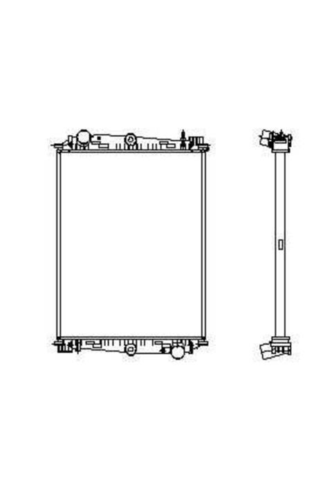 NRF Su Radyatoru Daf F65/75 1628615 1628619 8mk376774341 Çerçevesiz 61440a 519585