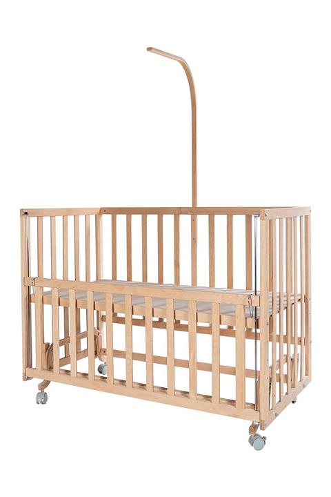 Babycom Naturel Anne Yanı  4 Kademeli Tekerlekli Beşik 60x120 cm