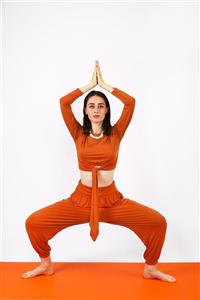 YOGATAY Kiremit Yoga Pantolon Harem Pantolon