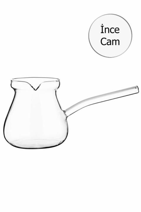 Milena Home Isıya Ve Ateşe Dayanıklı Borosilikat Cam Cezve 350ml