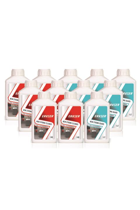 Eraser 1 Kg 6+6 Ad. Kombi Petek Tesisat Kalorifer Sistemi Temizleme Ve Koruma Kimyasalı