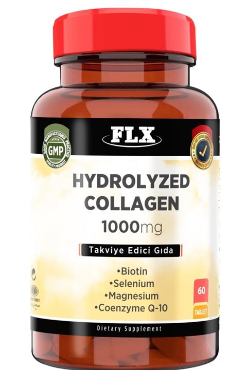 FLX Hidrolize Kollajen Collagen Coenzyme Biotin Selenium Magnezyum 60 Tablet