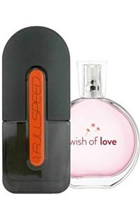 AVON Full Speed Edt 75 Ml Erkek + Wish Of Love Edt 50 Ml Kadın 2li Set