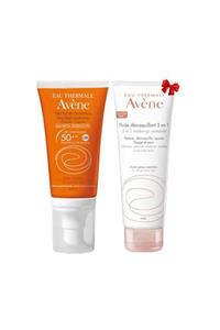 Avene Comfort Spf50+ Cream 50 ml + 3 In 1 Make-up Remover 100 ml