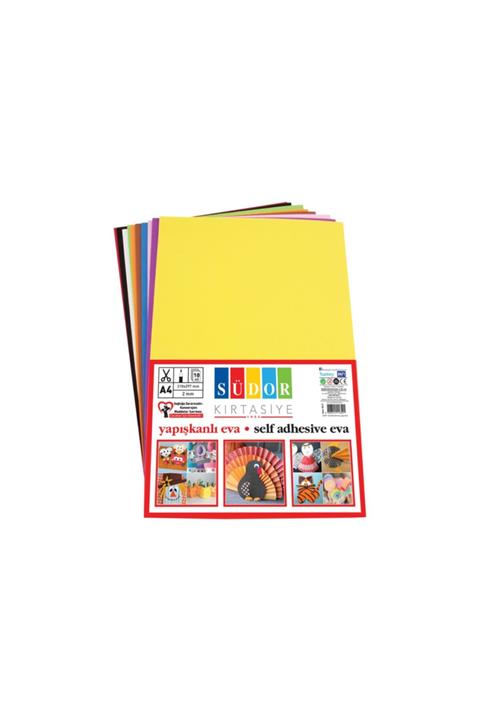 Südor A4 2mm 10 Renk Yapışkanlı Eva
