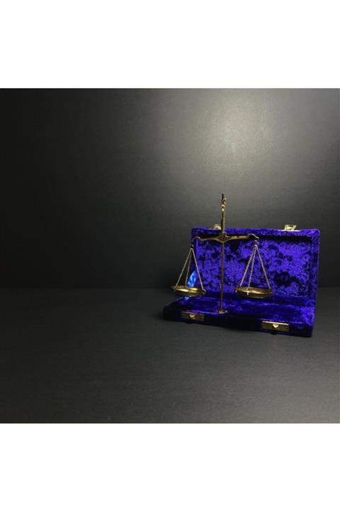 POLO BLUE Kadife Kutusunda Pirinç Terazi