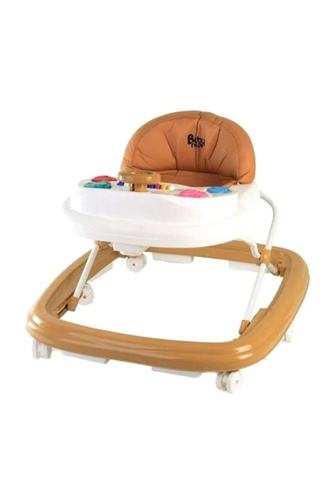 BabyHope Kahve Lüks Stoplu Yürüteç 217