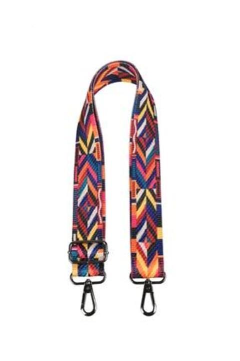 Ladystyle Siyah Ayarlanabilir Renkli Kolon Çanta Askısı