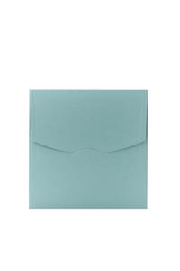 Ege 18x18cm Metalik Turkuaz 250gr Lüks Davetiye Zarfı - 50 Adet