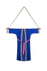 ANGELS IN RA Napolı İtalyan Krep Lacivert Kimono