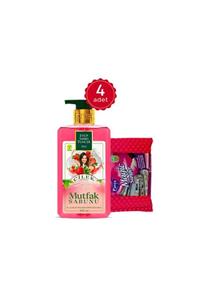 Eyüp Sabri Tuncer Çilek Aromalı Mutfak Sabunu 500 Ml + Magic Sünger X 4