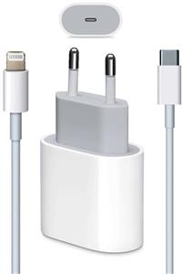 Cepsuar Iphone 11 11 Pro Max 12 12 Pro Uyumlu Hızlı Şarj Aleti Set 20w Adaptör + Usb C Kablo 1m