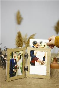 HanemGrup Ahşap 15x21 Cm Menteşeli Lazer Mdf Çerçeve-modena