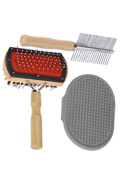 Via Gardenia Pet Fırça Seti 3'lü