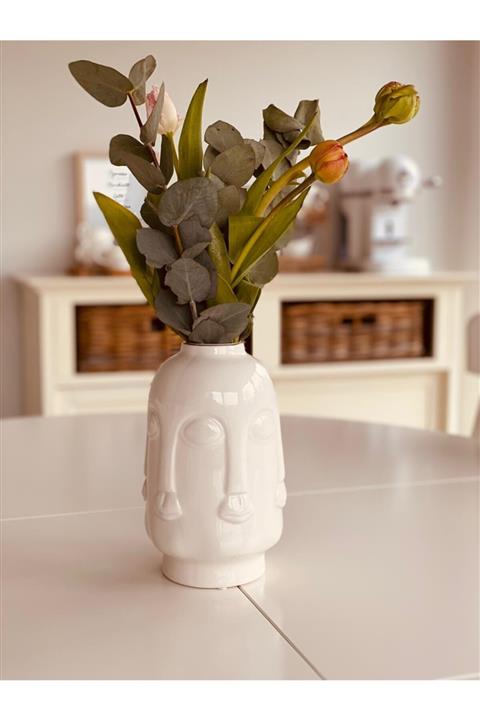 hollandstuffandco Yüz Figürlü Dekoratif Adler Vazo