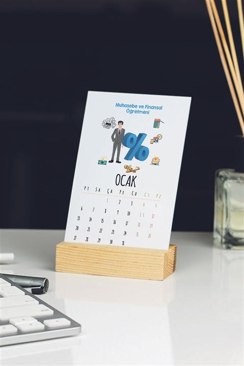 Hediyelen 2022 Muhasebe Ve Finansal Öğretmeni Masa Takvimi