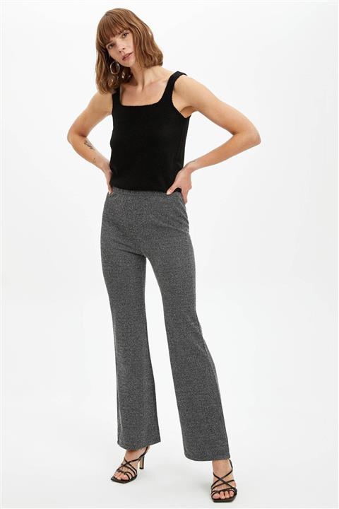 DeFacto Flare Fit Ispanyol Paca Desenli Pantolon