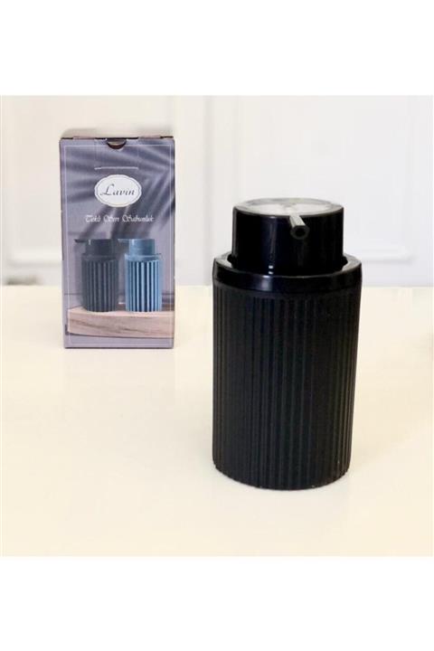 Lavin Plastik Yaylı Siyah Sıvı Sabunluk