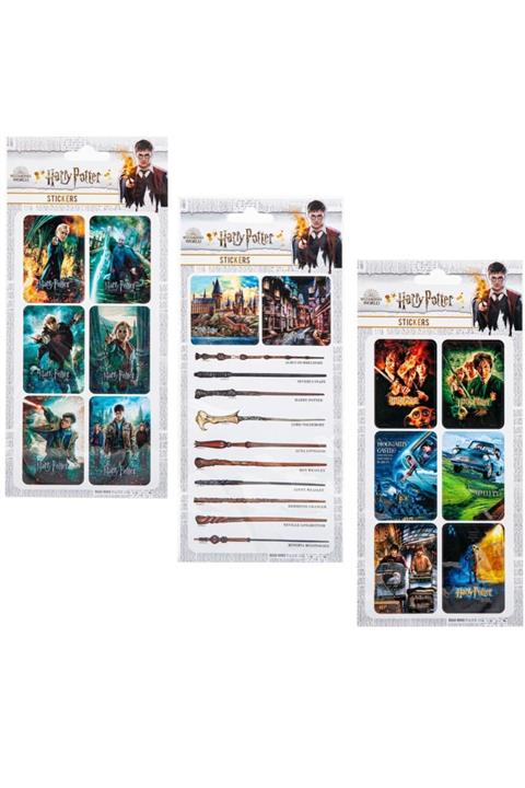 GiFi Sticker 3'lü Set Harry Potter Lisanslı Etiket Özel Tasarım