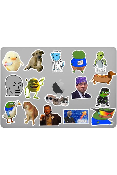 Stickir Komik Internet Memes, Mizah Sticker Paketi- Eğlenceli Macbook, Laptop Sticker Seti
