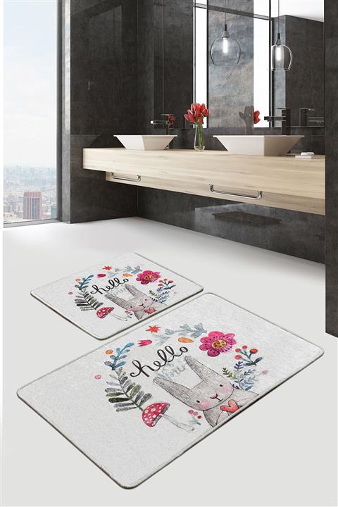 Chilai Home Hello Spring Djt 2 Li Set Banyo Paspası Klozet Takımı