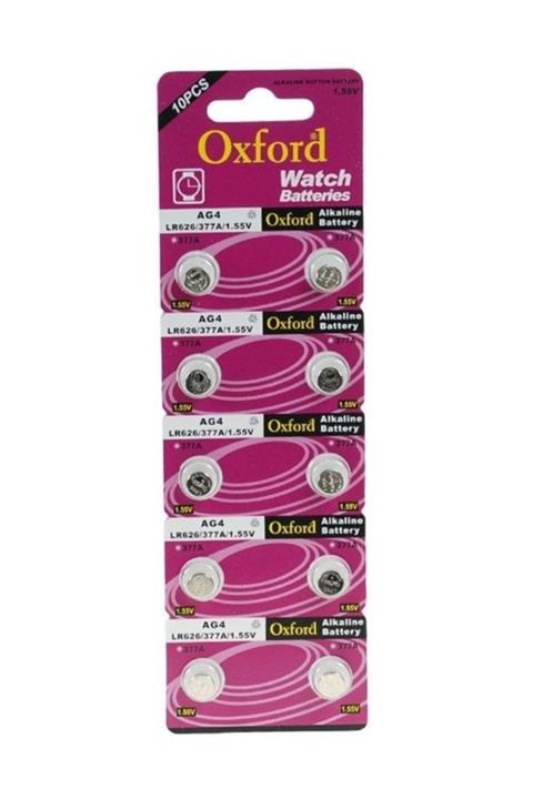 Oxford Ag4 Lr66 377 L626 Alkaline Düğme Pil 10 Adet