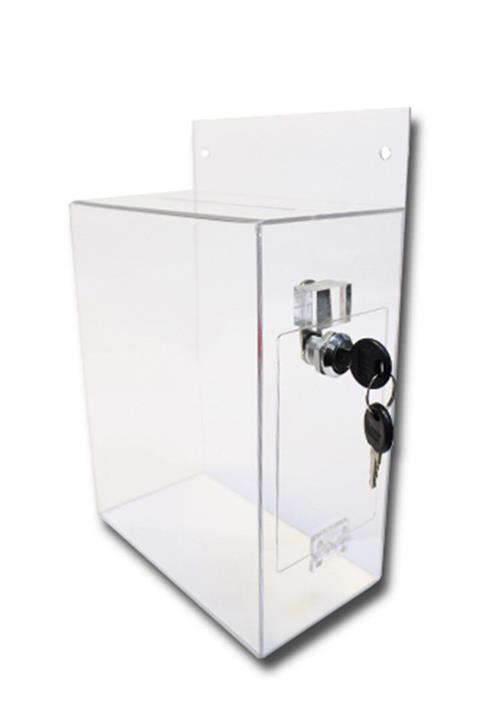 KRCDİJİTAL Şeffaf Pleksi Dilek Istek Şikayet Kutusu